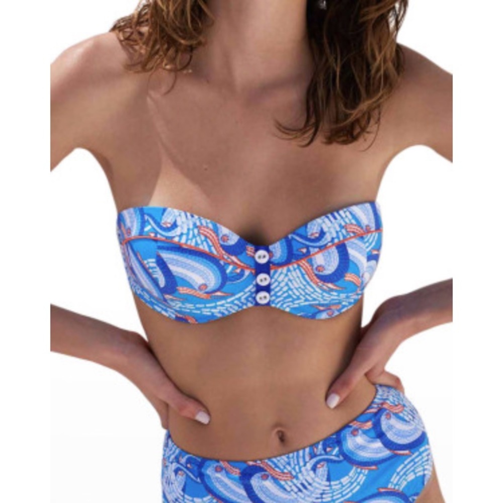 🐲💙Paolita Atlantis Eden Bandeau Swim Top